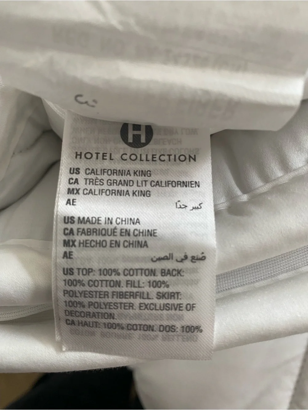 Hotel Collection 500 Thread Cotton Hypoallergenic Matress Pad CAL KING open box